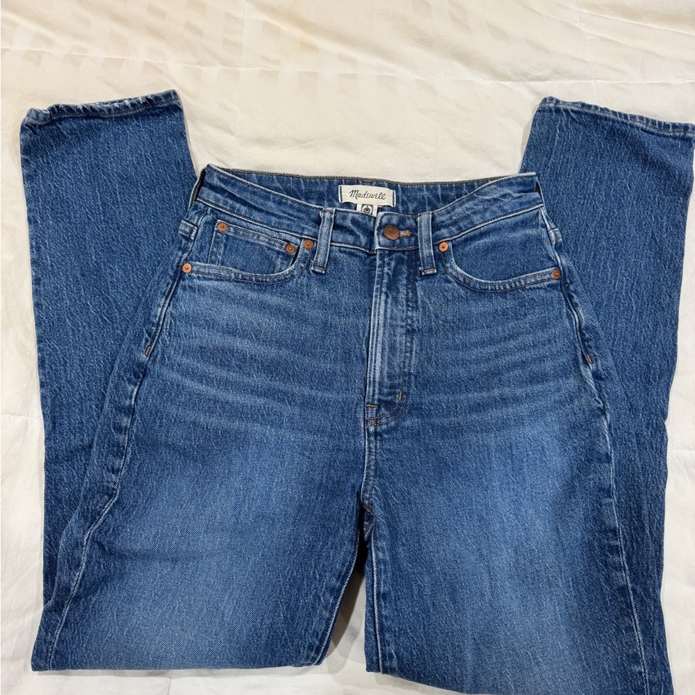 Madewell Classic Blue Straight Leg Jeans